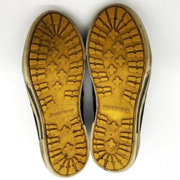 Skechers Mens Size 9 Memory Foam Charcoal Leather Slip-On Loafers Shoes 63808 - Picture 4 of 6